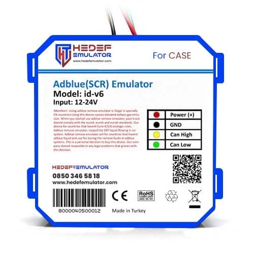 CASE Excavator AdBlue İptal Emülatörü
