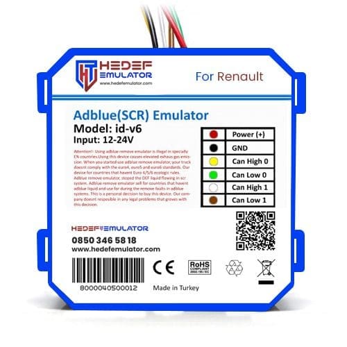 Renault Euro 6 V4 Adblue İptal Emülatörü