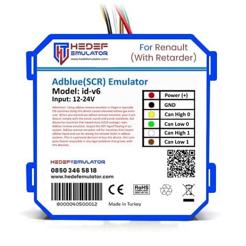 Renault Euro 6 AdBlue İptal Emülatörü (Retarderli Araçlar)